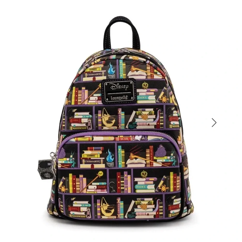 Loungefly Disney Villain Books Mini Backpack and Wallet set